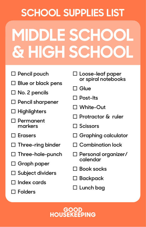 School Supplies for Middle and High School Years {What to have on